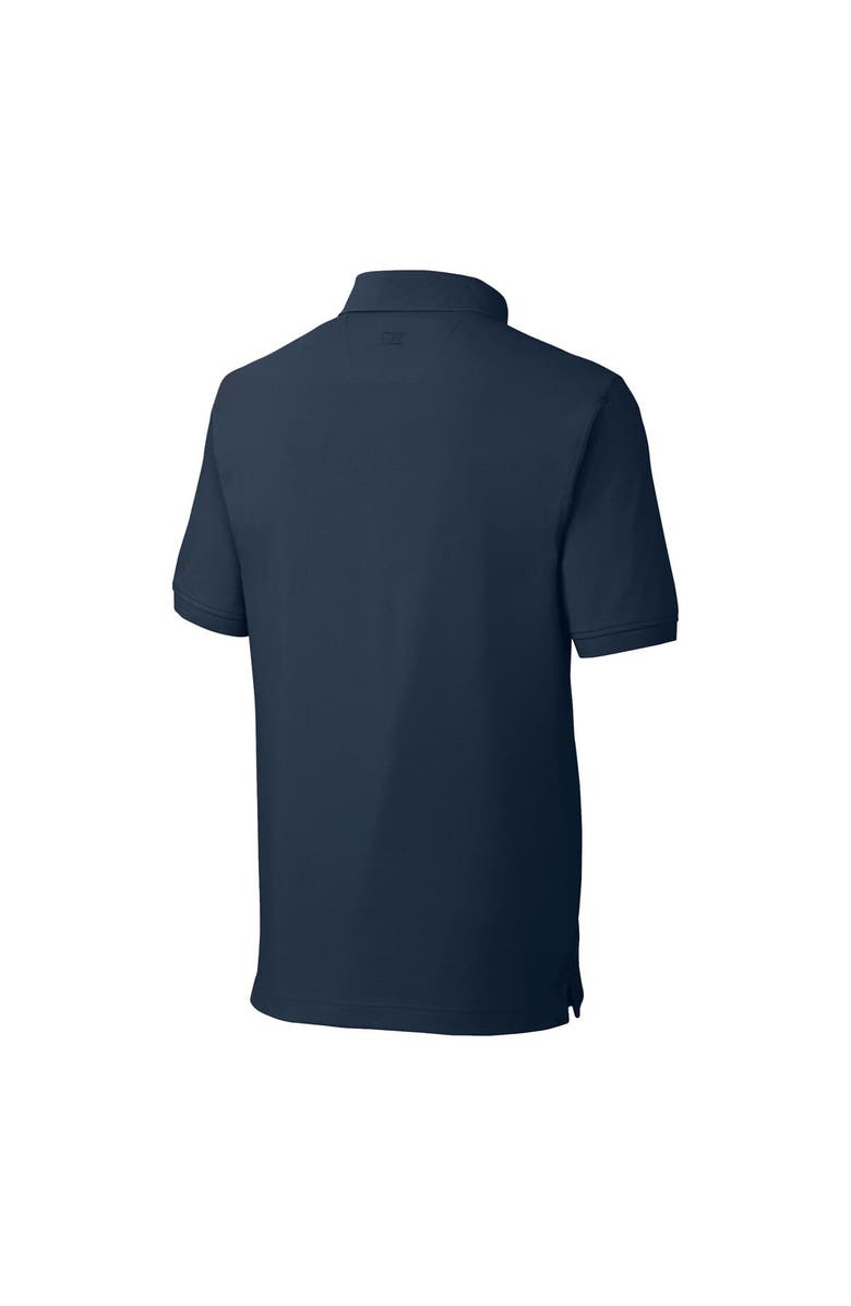 Cutter & Buck Men's Cutter & Buck  Navy Auburn Tigers Alumni Logo Advantage Tri-Blend Pique Polo, Alternate, color, 