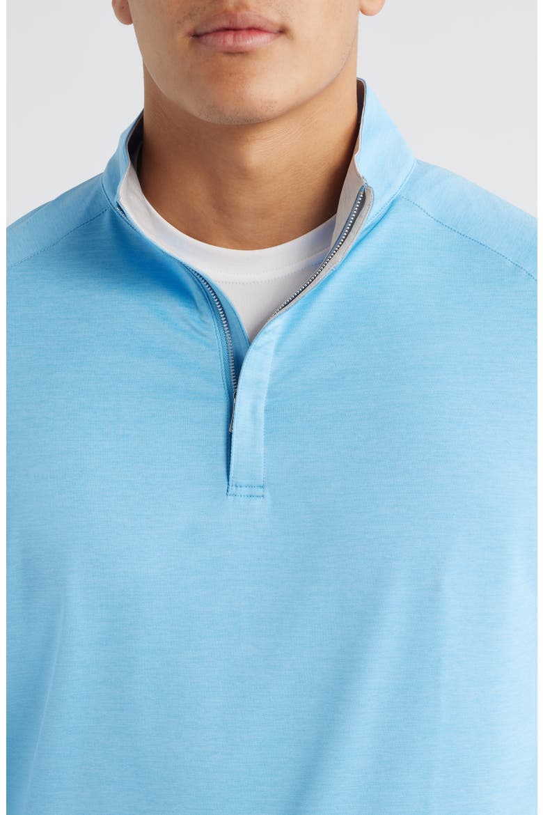Crown Crafted Stealth Performance Quarter Zip Pullover, Alternate, color, BLUE TOPAZ