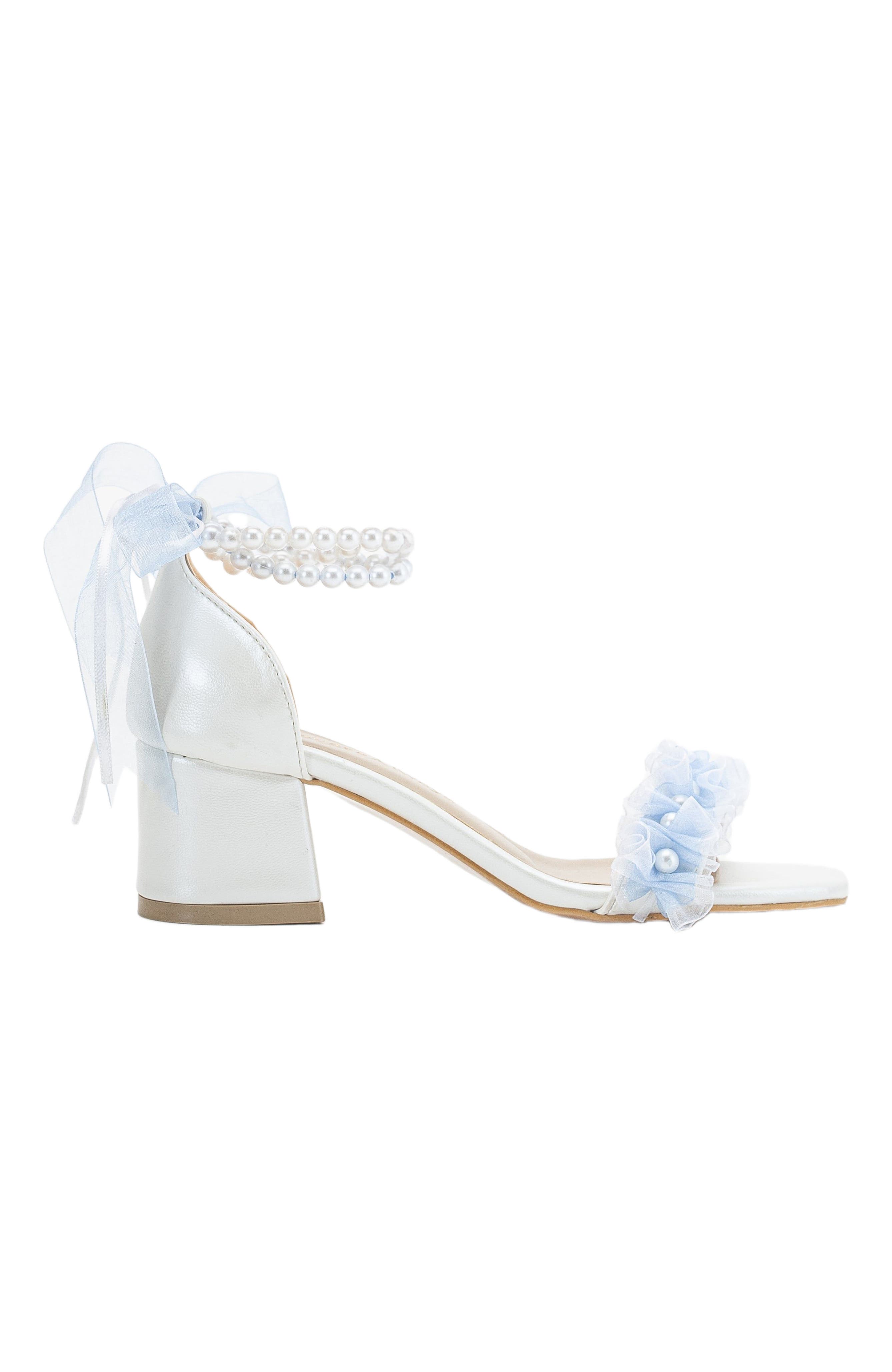 Forever 
Always Shoes Jasmine Lace Bridal Low Heel Sandals, Alternate, color, 