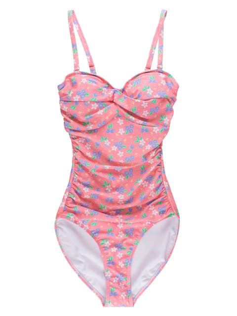 UPF50+ Sun Protected Women's Convertible Bandeau One Piece Swimsuit
