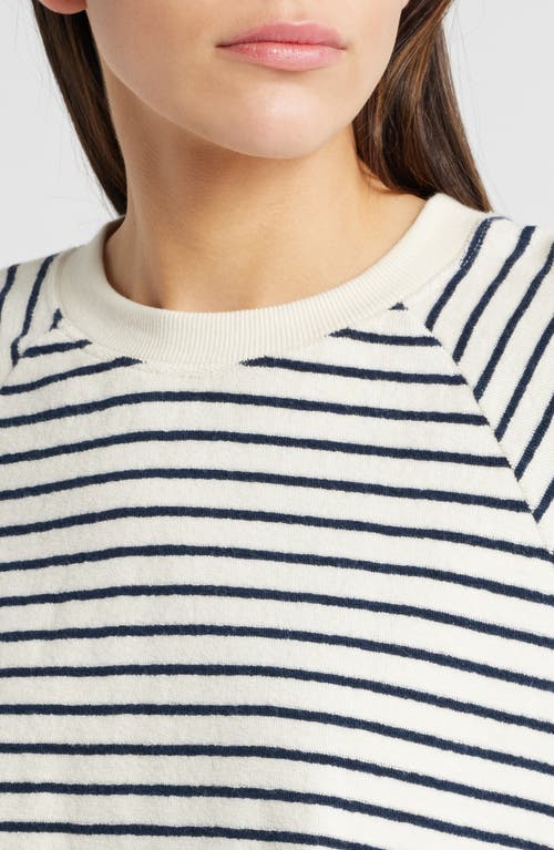 Rails Theron Sweatshirt In Sailor Stripe Terry Towel