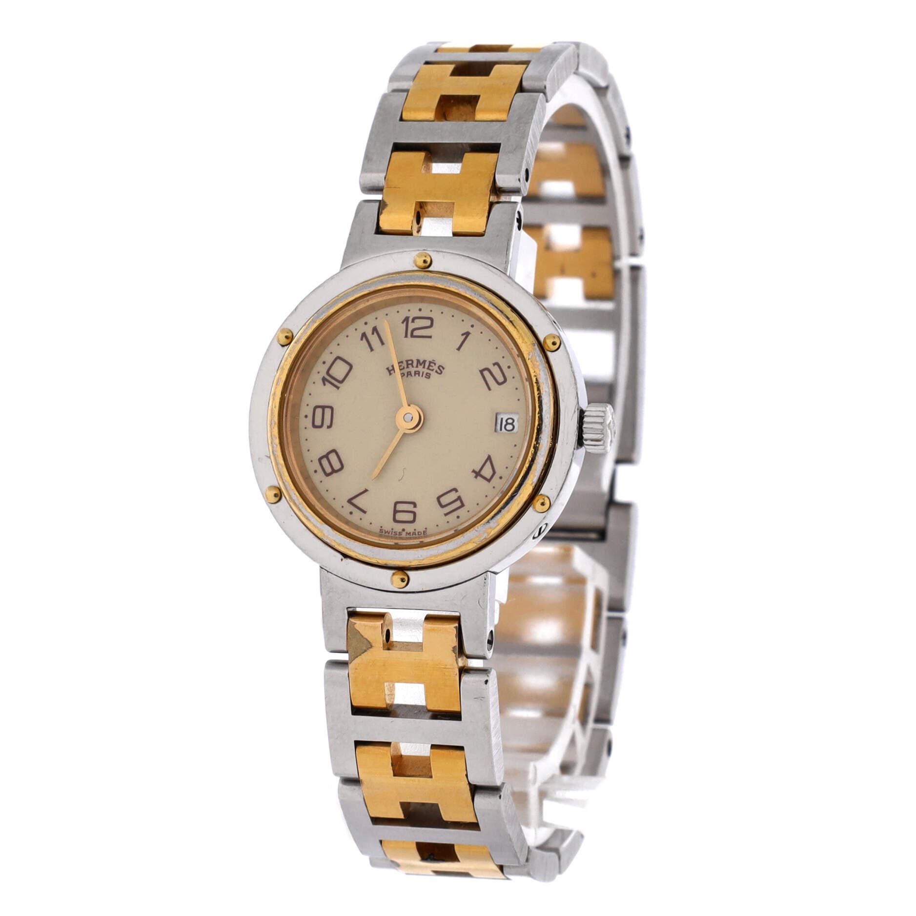 Clipper Quartz Watch Stainless Steel with Plated Metal 24, Alternate, color, Metallic Silver