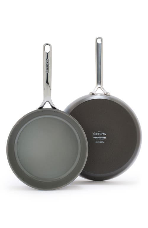 GreenPan GP5 10-Inch & 12-Inch Anodized Aluminum Ceramic Nonstick Frying Pan Set in Cocoa  product