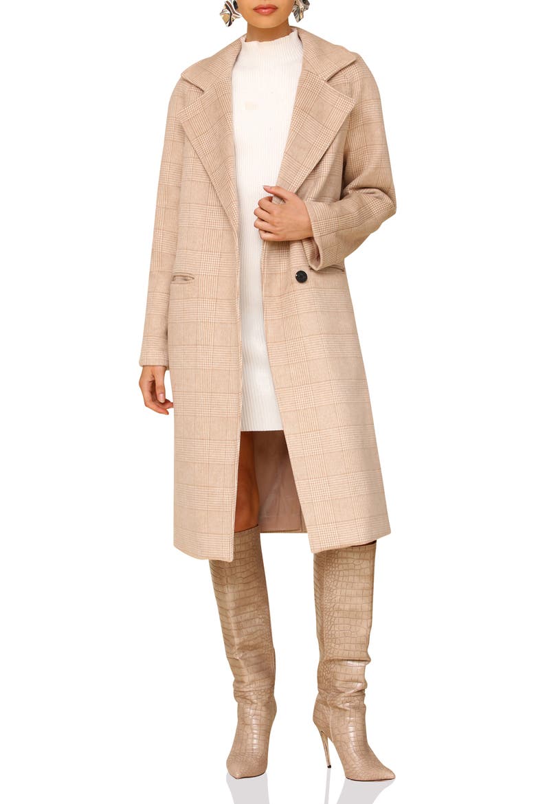 Walker Raglan Coat, Alternate, color, SOFT BROWN PLAID