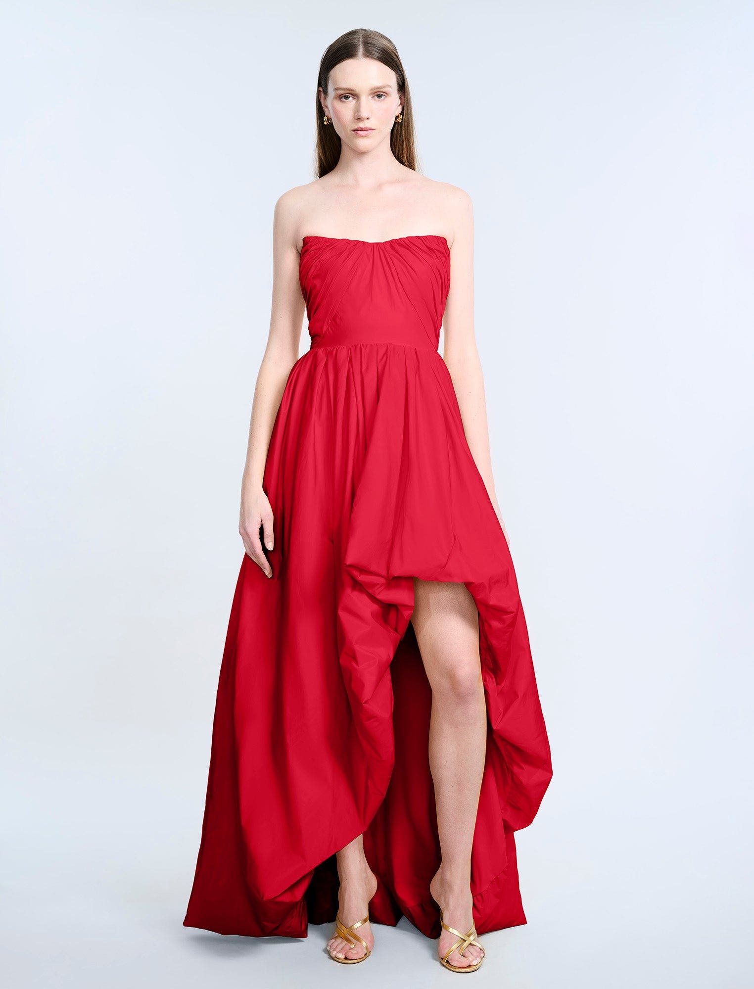 High Slit Ball Gown