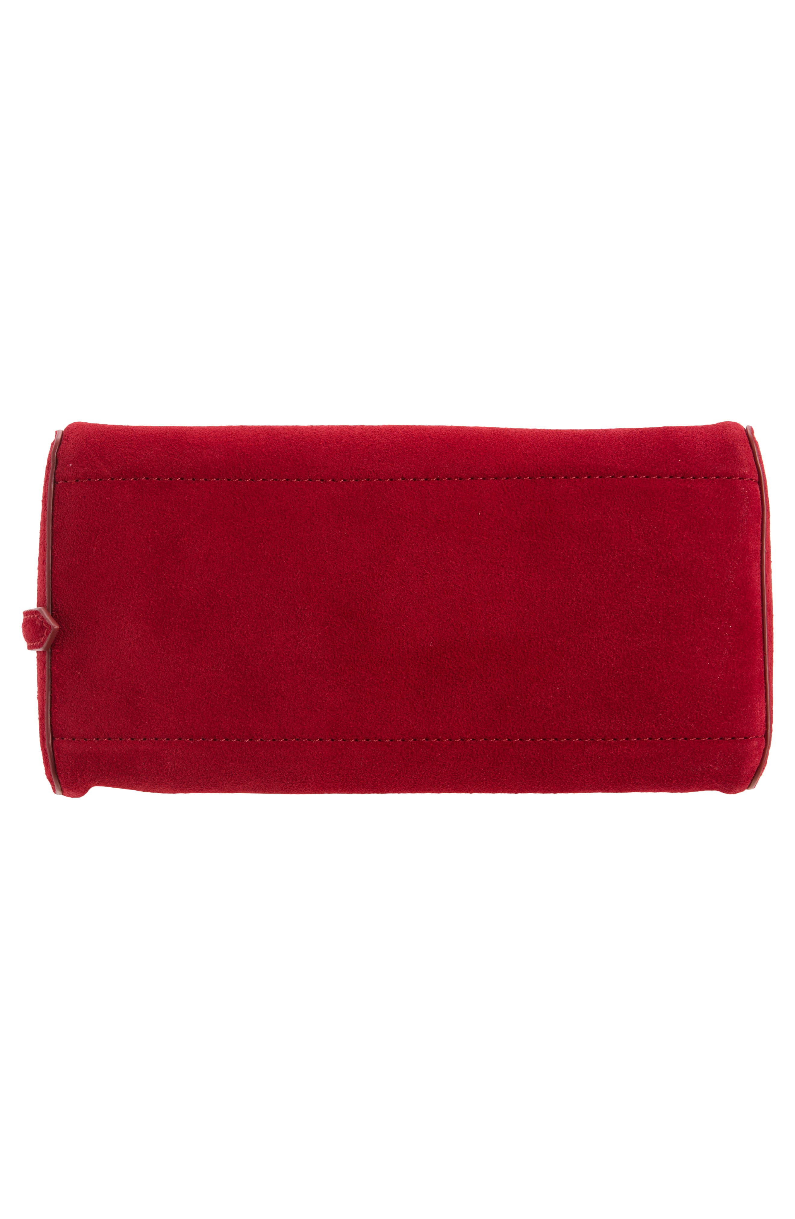 Prism Suede Shoulder Bag, Alternate, color, CRIMSON