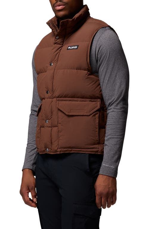 Columbia Wallowa Down Puffer Vest In Brown