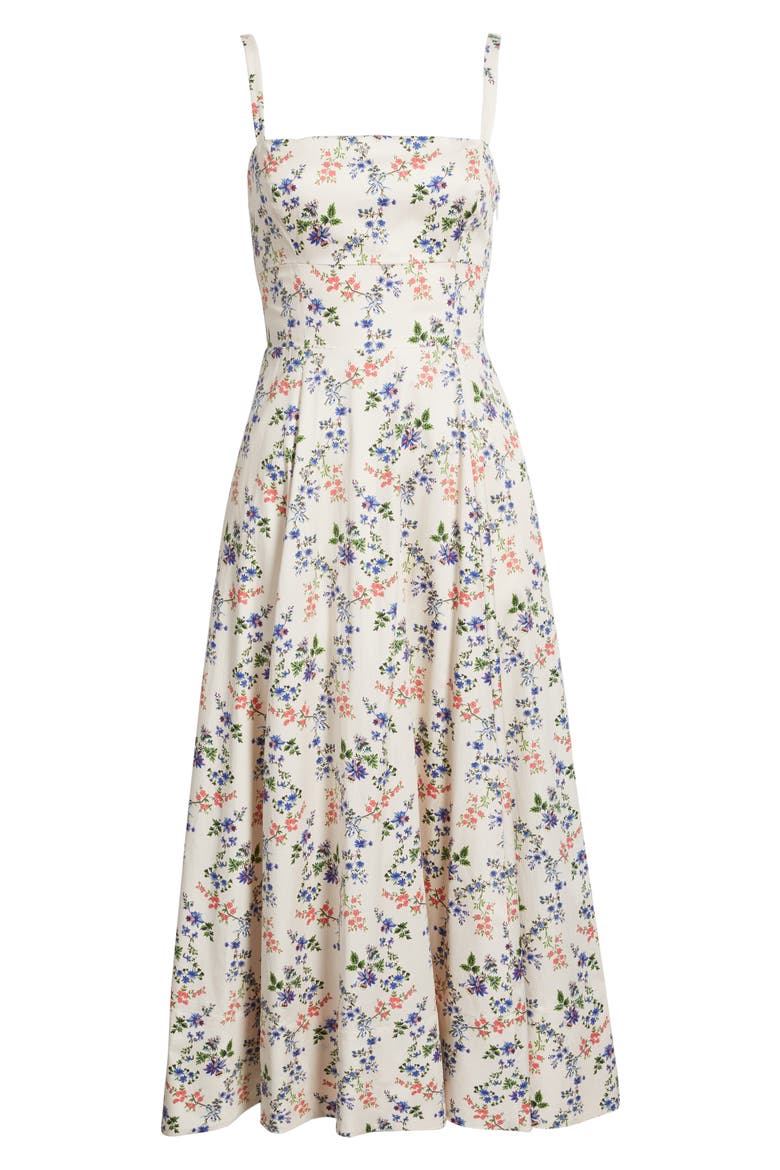 The Margot Midi Dress, Alternate, color, SCALLOP BOW CHINTZ PINK
