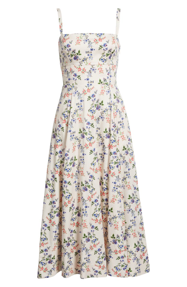 Hill House Home The Margot Midi Dress, Alternate, color, Scallop Bow Chintz Pink