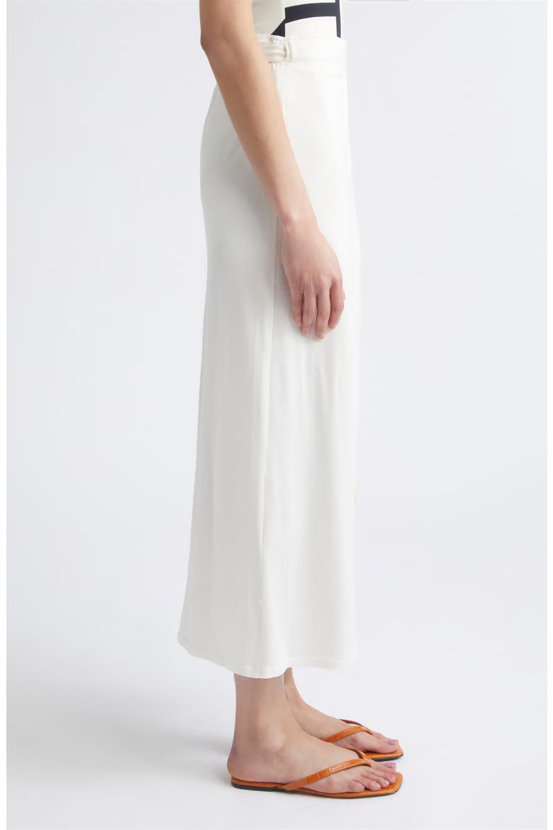 Silk & Cotton Jersey Wrap Skirt, Alternate, color, OFF-WHITE