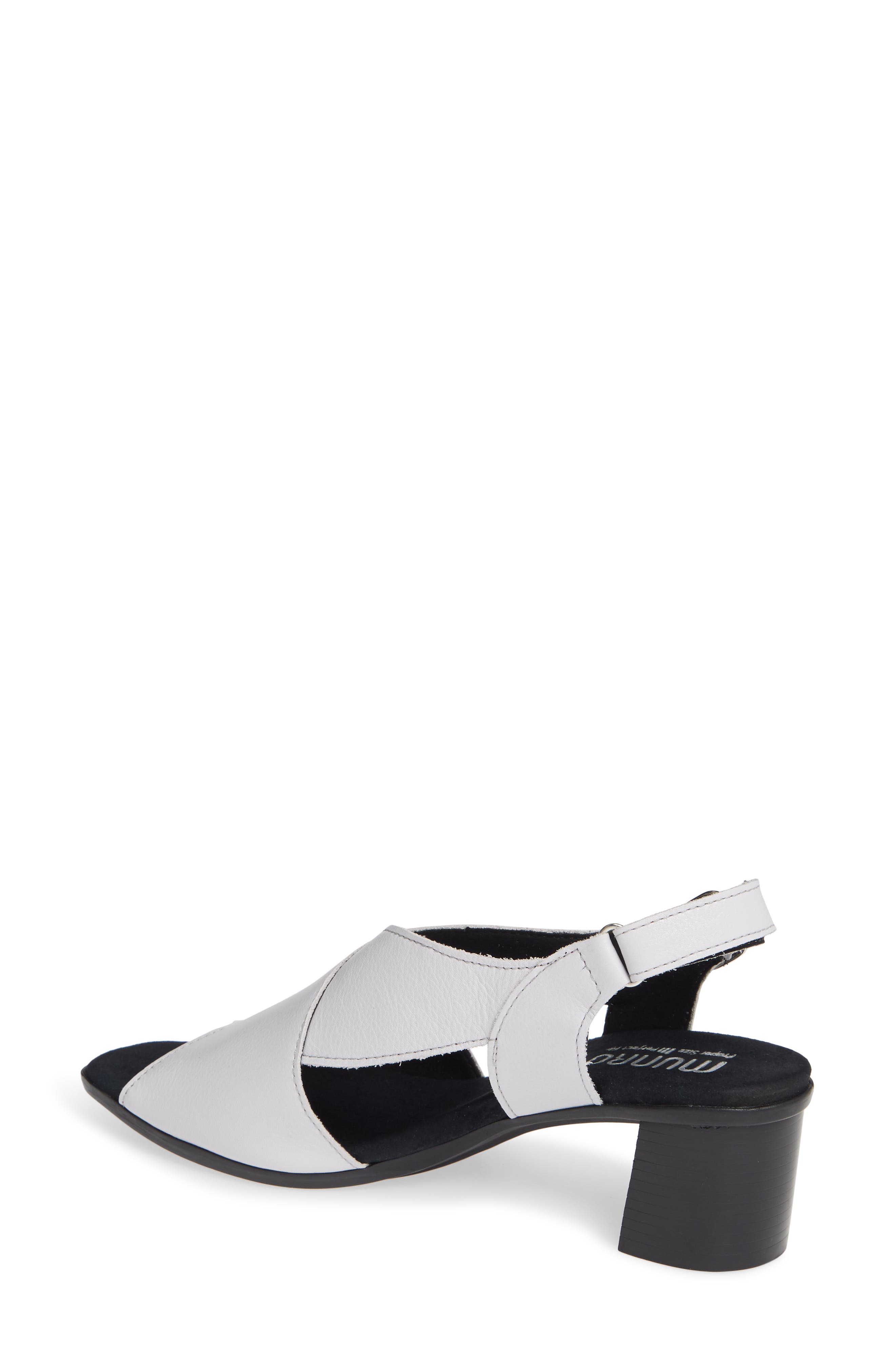 Laine Block Heel Sandal - Multiple Widths Available, Alternate, color, OFF WHITE LEATHER