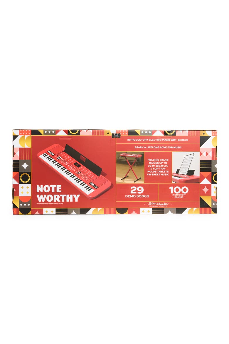 Stage Stars Standing Keyboard Toy, Alternate, color, RED