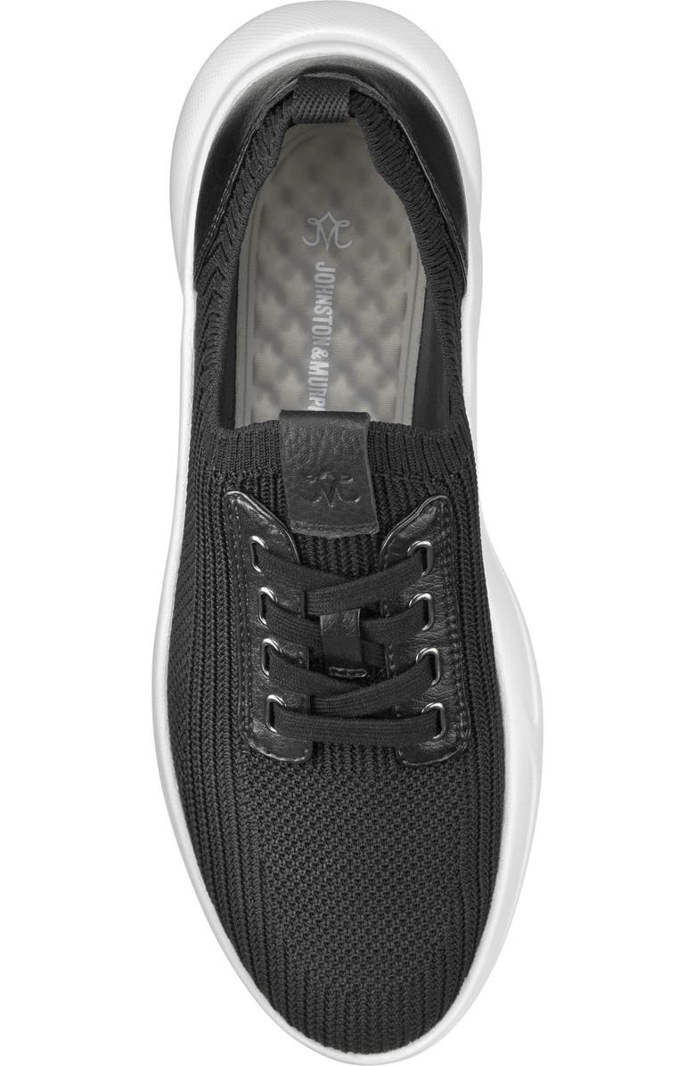 Johnston & Murphy Escape Knit Sneaker, Alternate, color, Black Knit