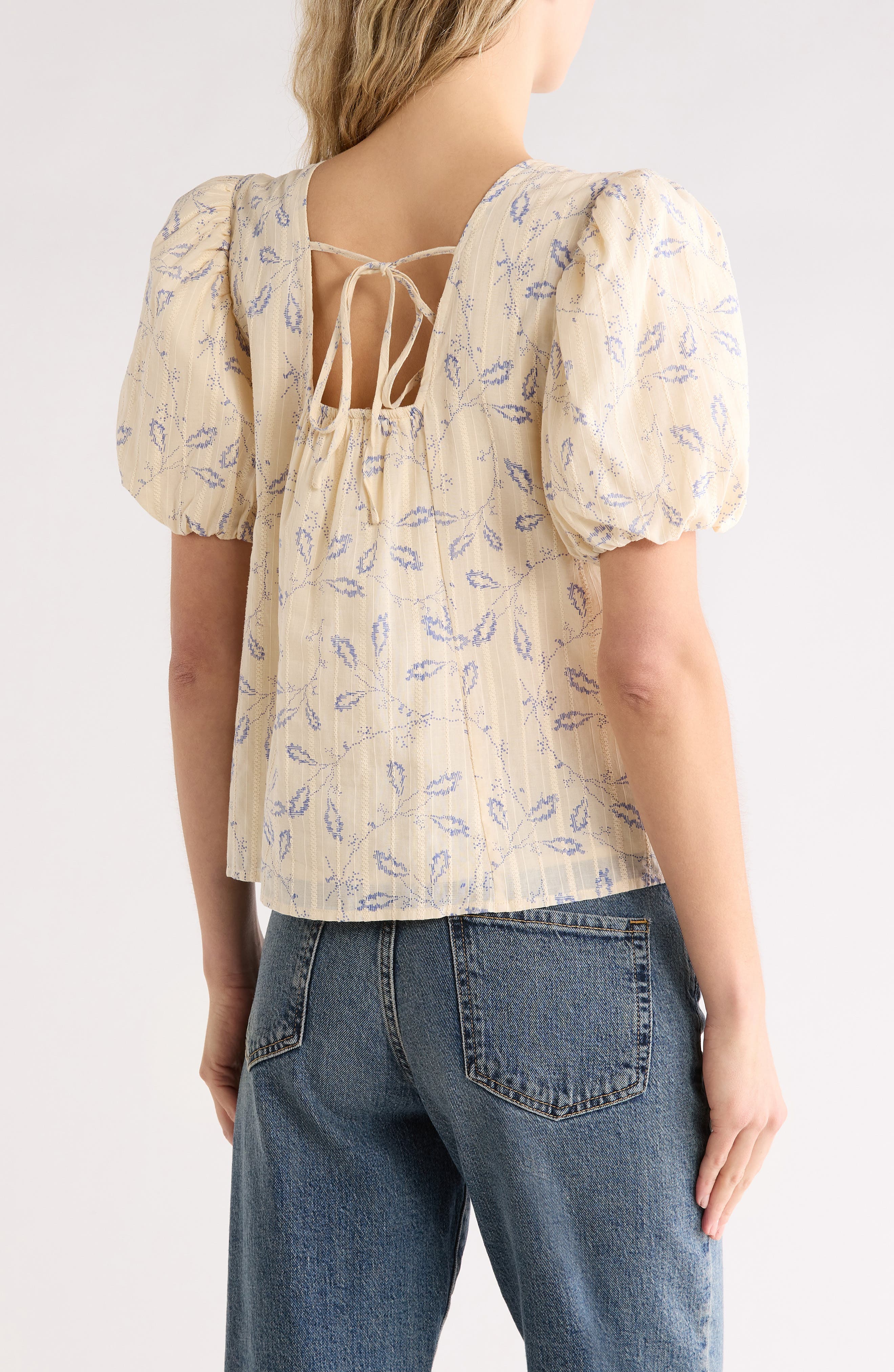 Puff Sleeve Cotton Top - image 4