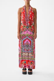 Camilla Deep Cowl Plunge Dress