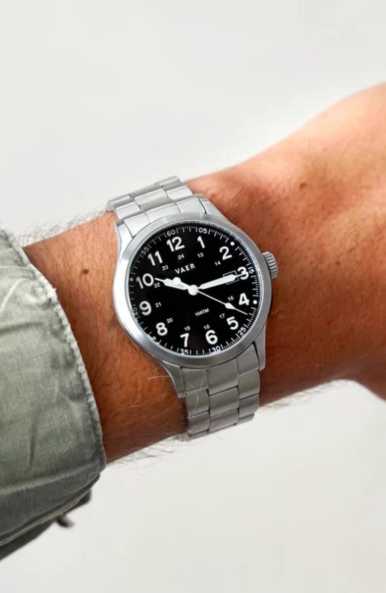 VAER S5 Calendar Field Watch, 40mm, Alternate, color, Black