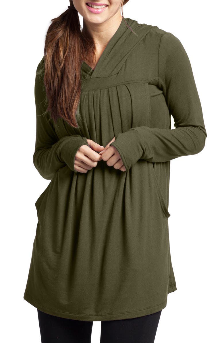 Savi Mom Yoga Maternity/Nursing Hoodie, Main, color, 