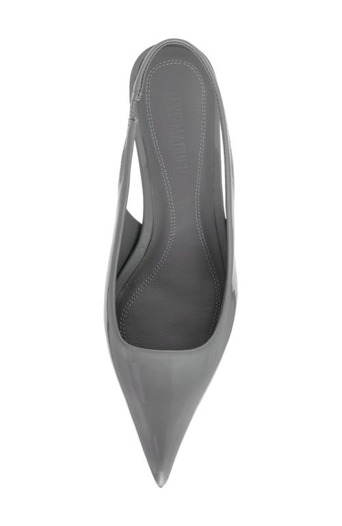 Steve Madden Kittie Slingback Pointed Toe Kitten Heel Pump In Gray