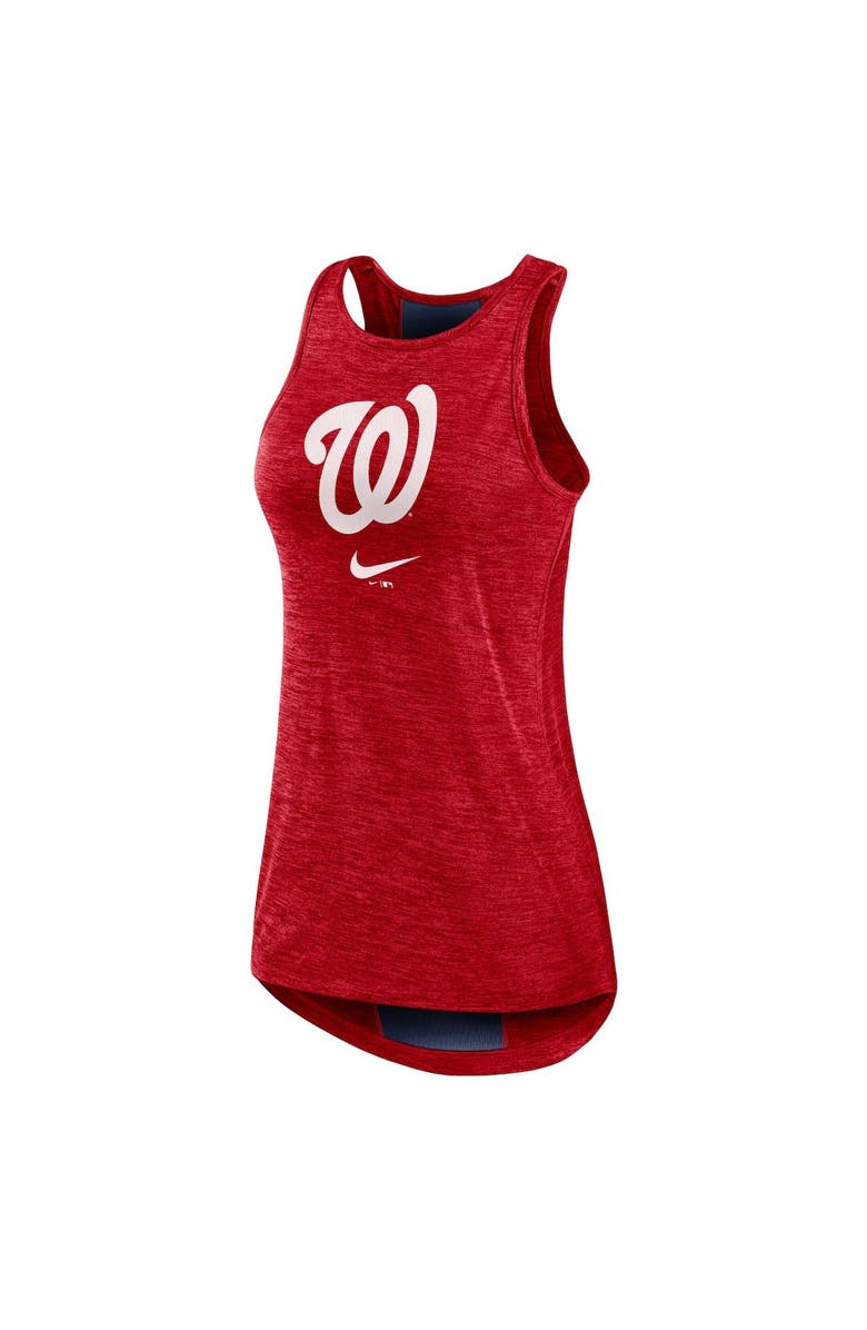 Nike Women's Nike Red Washington Nationals Dri-FIT Performance Right Mix High Neck Tank Top, Alternate, color, Red