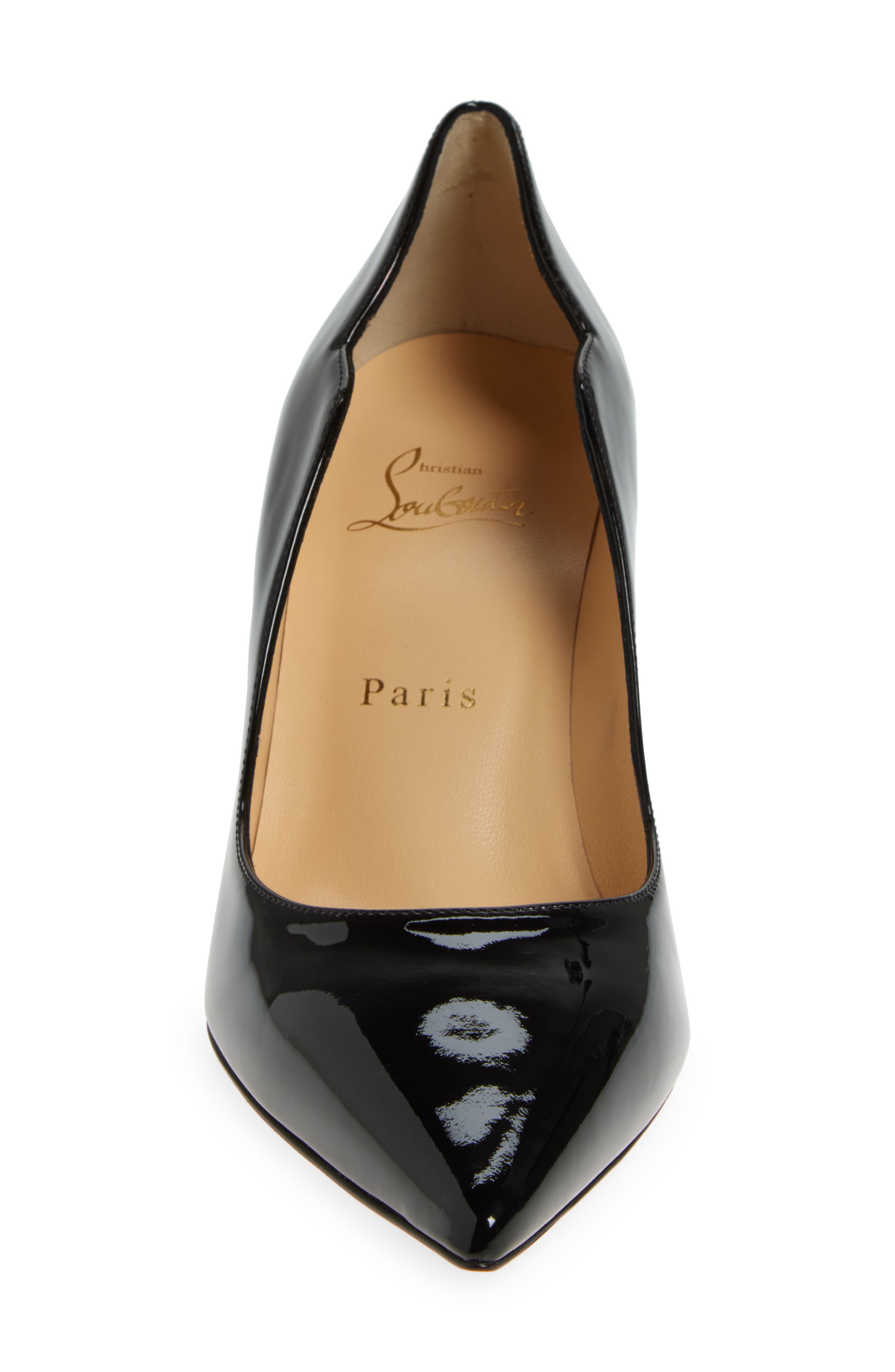 Christian Louboutin Hot Chick Scallop Patent Leather Pump, Alternate, color, 