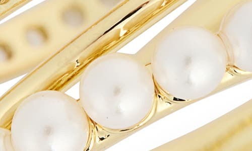Covet Cz Pavé Faux Pear Wrap Ring In White