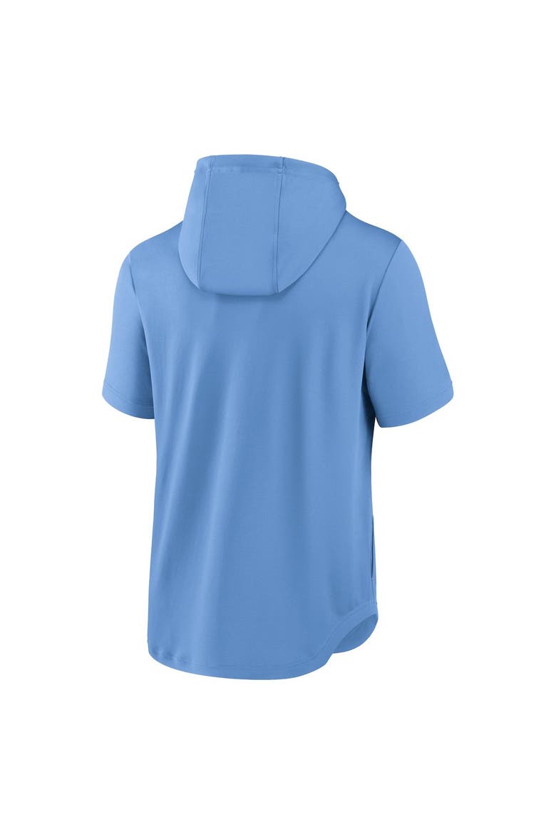 Men's Nike  Powder Blue Milwaukee Brewers City Connect Short Sleeve Pullover Hoodie, Alternate, color, Powder Blue