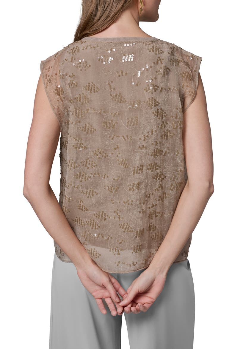 Sequin Detail Top, Alternate, color, TUSCAN GREY