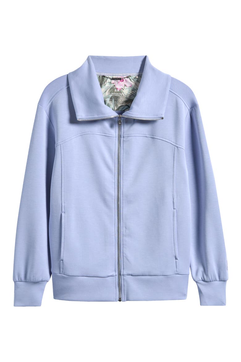 Palm Voyage Zip-Up Sweatshirt Jacket, Main, color, EVERTIDE