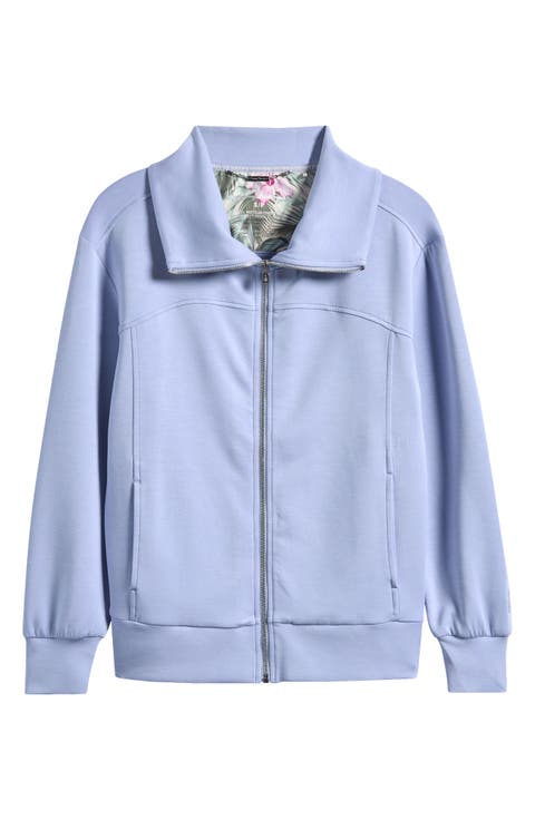 Palm Voyage Zip-Up Sweatshirt Jacket
