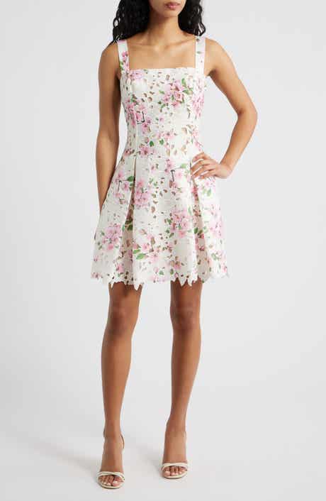 Amiri Lace Cutout Minidress