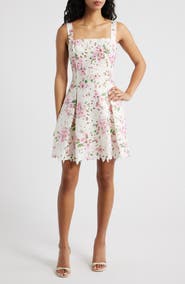 Lucy Paris Amiri Lace Cutout Minidress