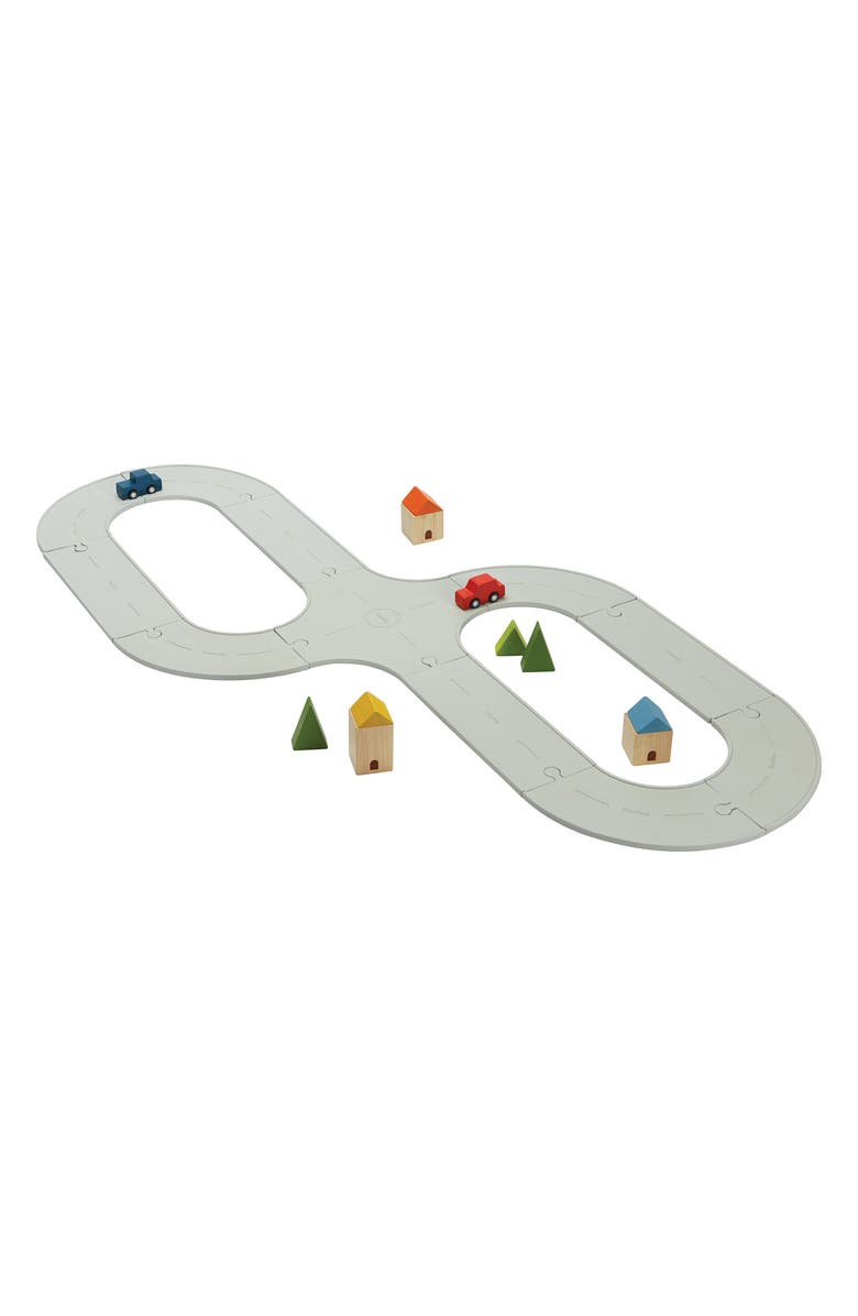 PlanToys<sup>®</sup> Rubber Road & Rail Set, Alternate, color, Assorted