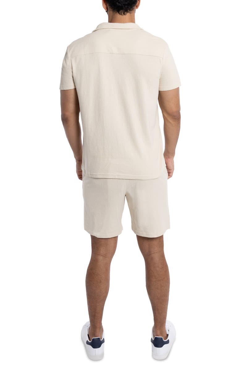 Spring + Mercer Relaxed Drawstring Shorts, Alternate, color, Stone