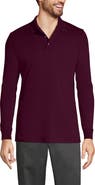 Lands' End School Uniform Long Sleeve Interlock Polo Shirt