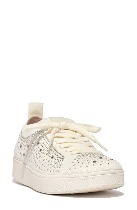 Rally Rhinestone Knit Trainer Sneaker (Women)