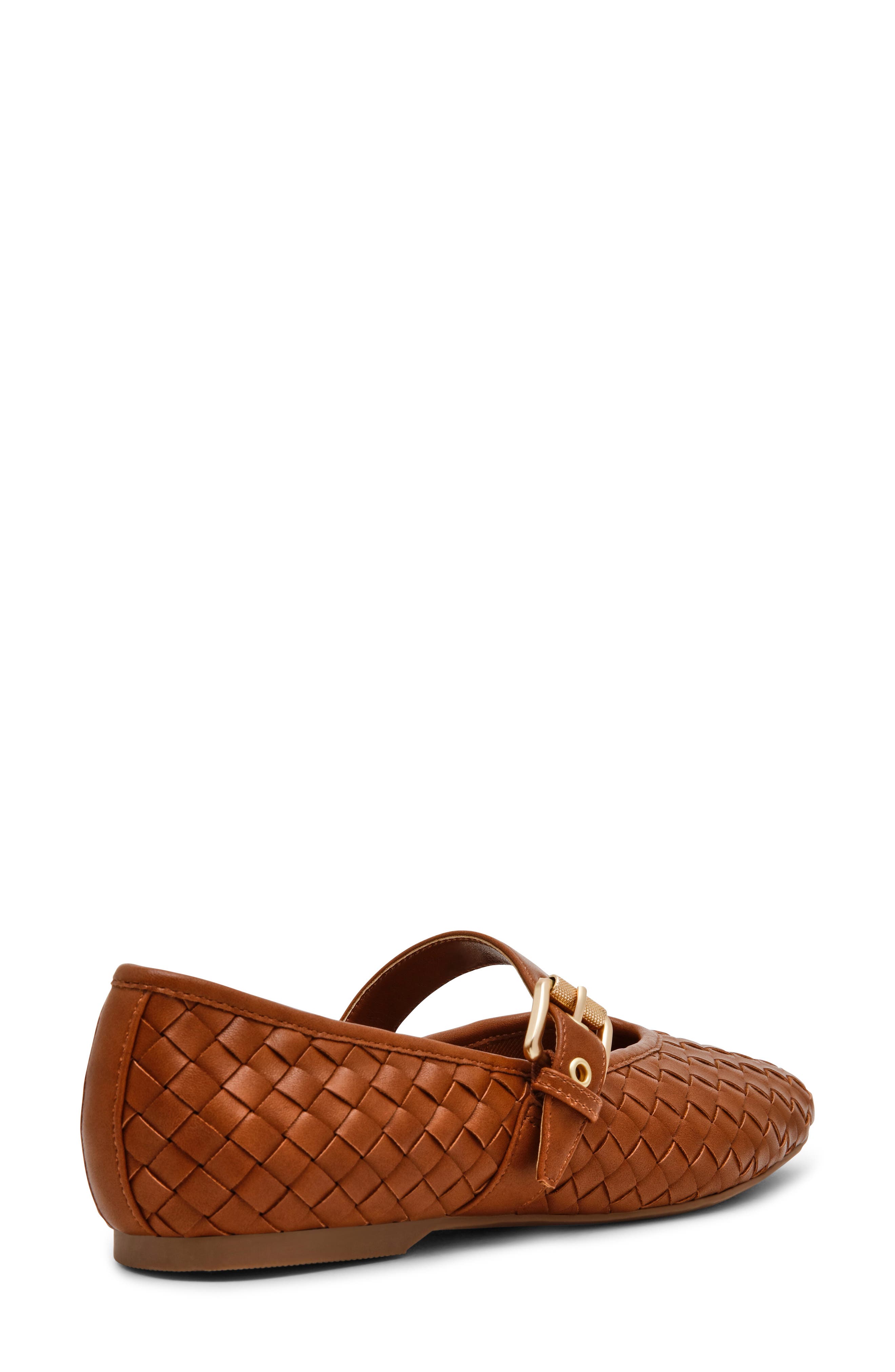 Mulaney Woven Mary Jane Flat, Alternate, color, CHESTNUT