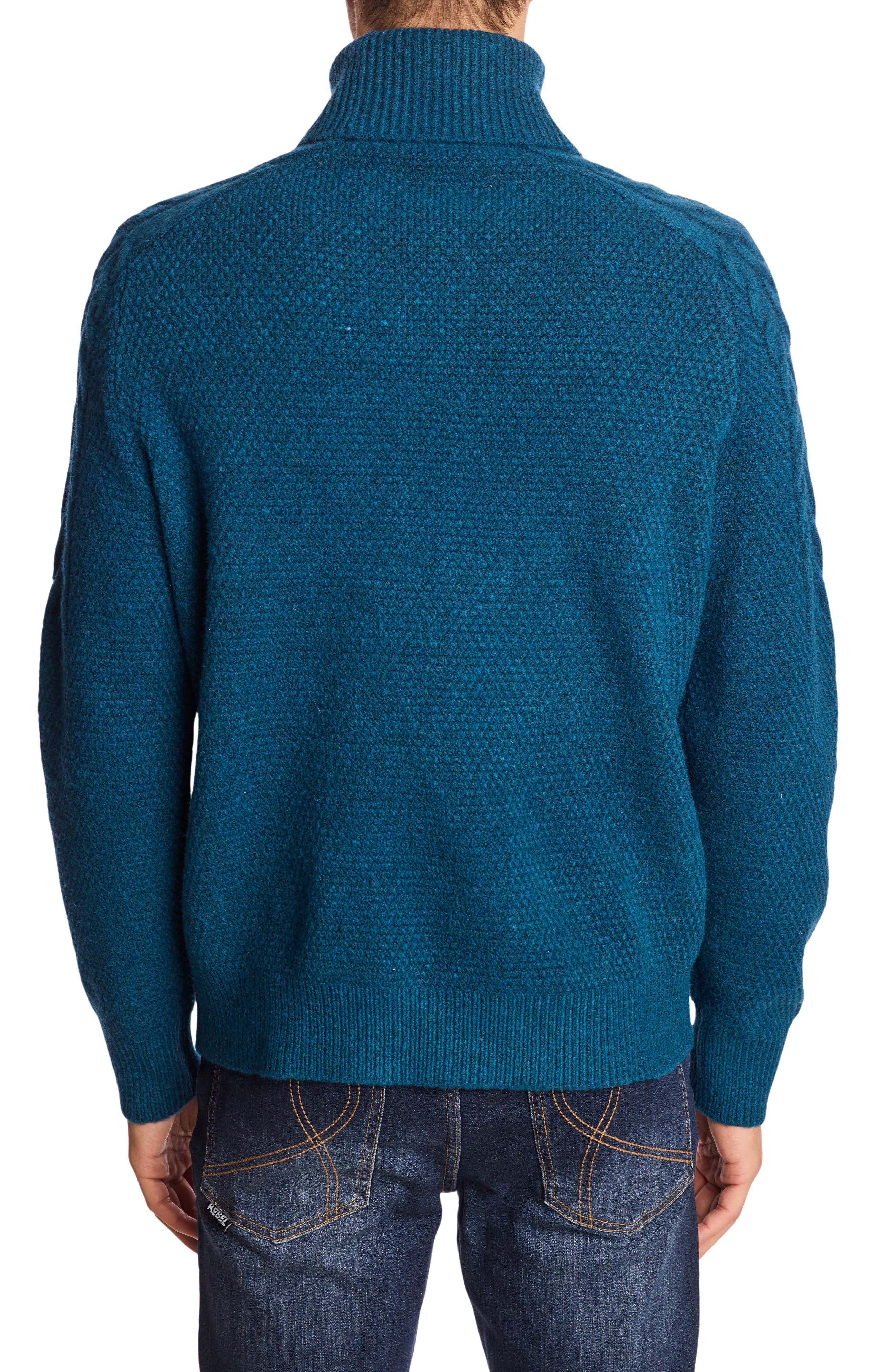Cable Stitch Turtleneck Sweater - image 2