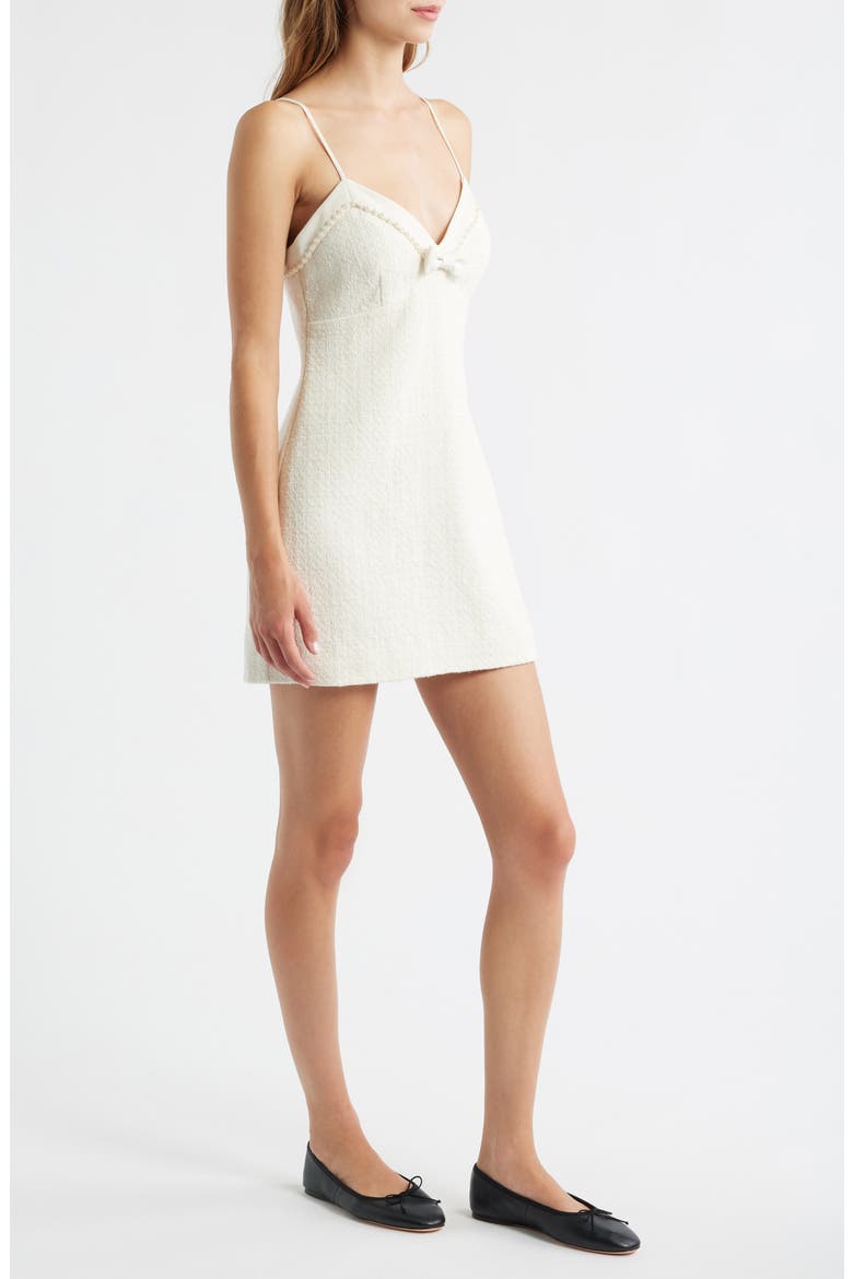 Florencio Tweed Minidress, Alternate, color, CREAM