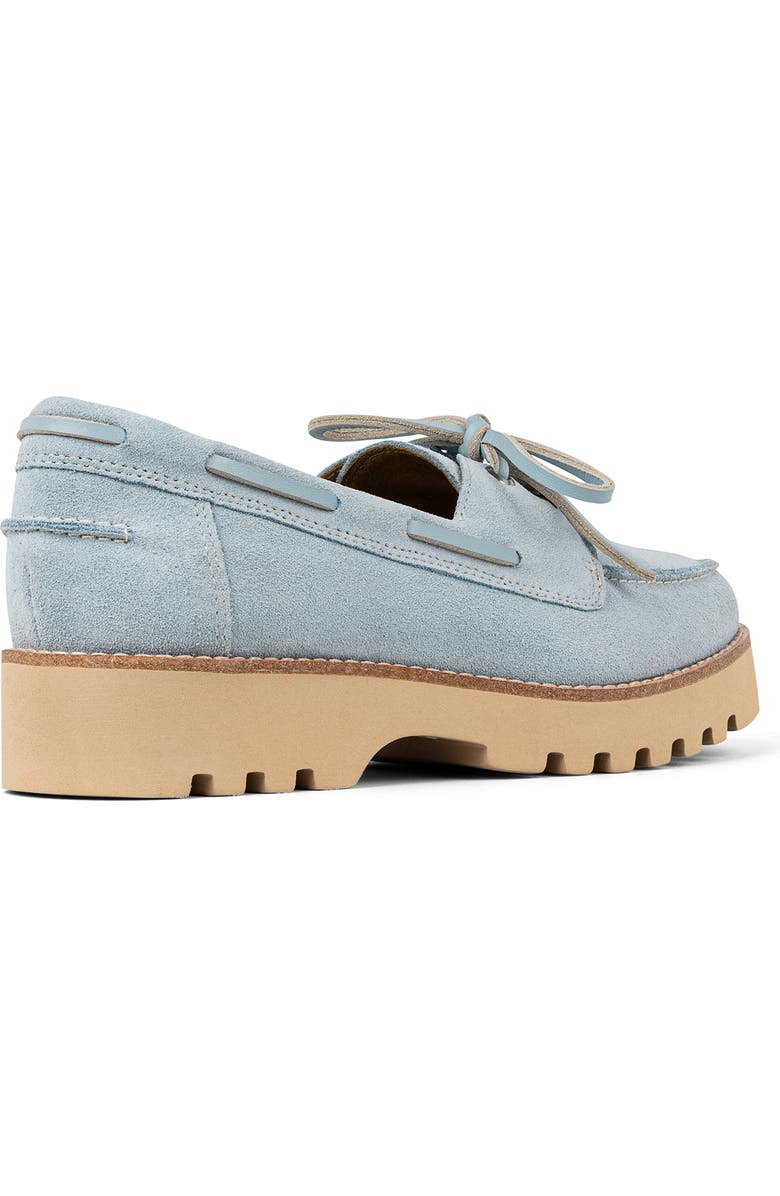 Donald Pliner Lug Sole Boat Shoe, Alternate, color, Light Blue