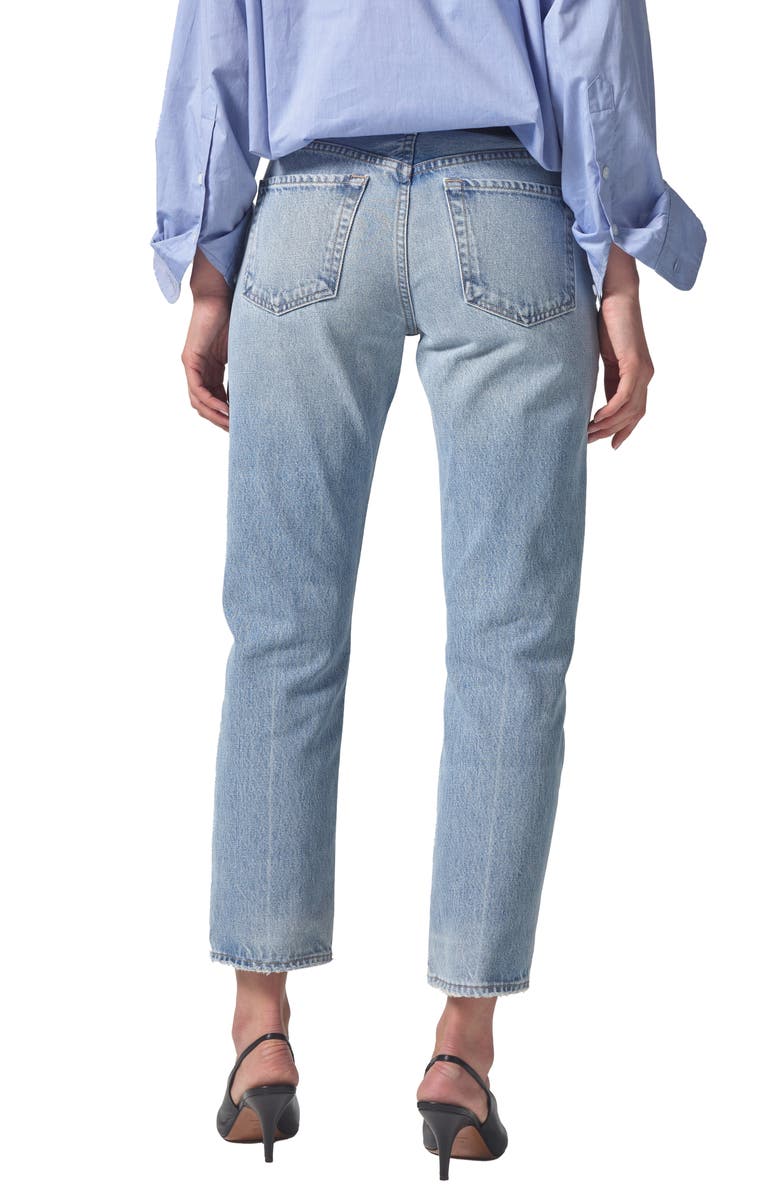 Citizens of Humanity Isla High Waist Organic Cotton Ankle Straight Leg Jeans, Alternate, color, Spector