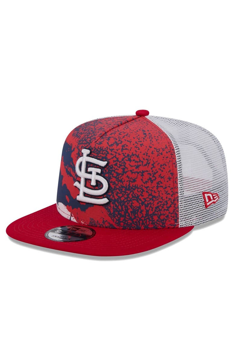 New Era Men's New Era Red St. Louis Cardinals Court Sport 9FIFTY Snapback Hat, Main, color, 