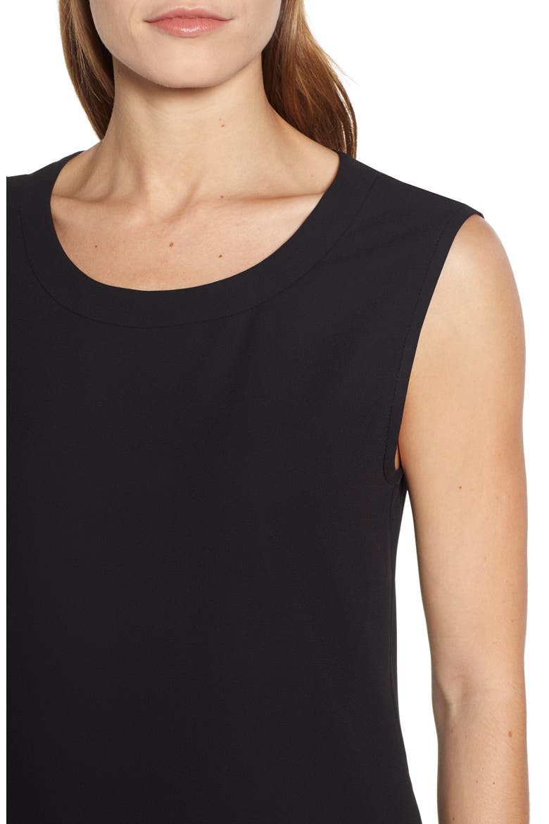 Scoop Neck Sleeveless Blouse, Alternate, color, ANNE BLACK