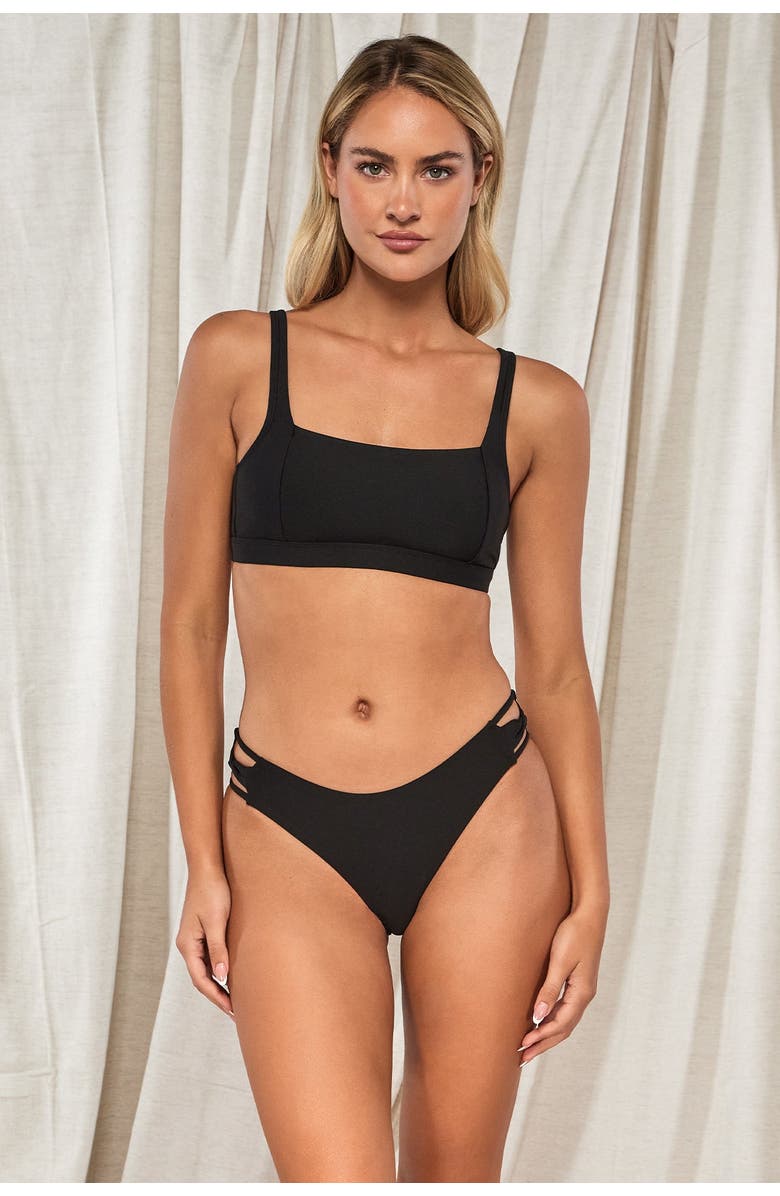 Swim Systems Saylor Hipster Bikini Swim Bottoms, Alternate, color, Black