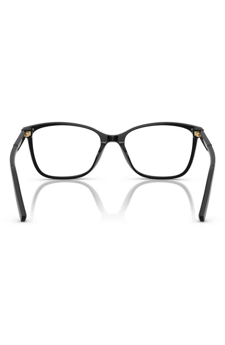 Dolce&Gabbana 52mm Rectangular Optical Glasses, Alternate, color, Black / Demo Lens