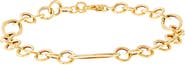 Frankie & Zoe 14K Yellow Gold Oval Station Chain Bracelet