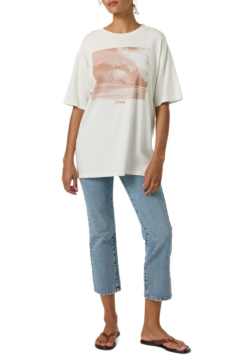 Wave Tone Oversize Graphic T-Shirt, Alternate, color, TOFU