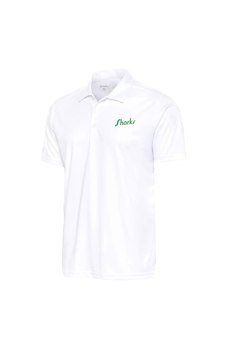 ANTIGUA Men's Antigua White San Jose Sharks Special Edition 2.0 Tribute Polo, Main, color, 