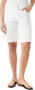 Habitual Brynn High Waist Raw Hem Bermuda Jeans