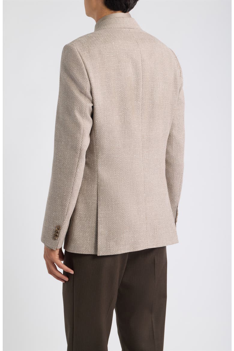 Hutson Slim Fit Tan Mélange Knit Wool Blend Sport Coat, Alternate, color, MEDIUM BEIGE