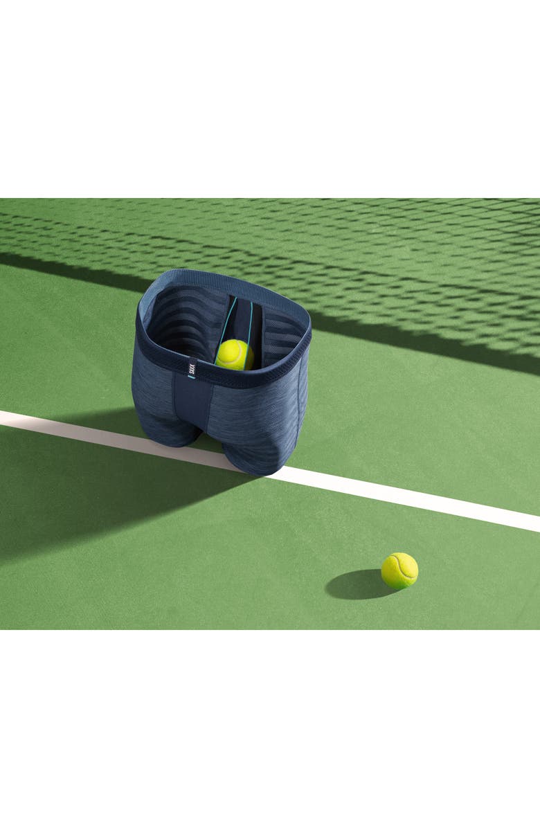 SAXX Ultra Super Soft Boxer Briefs, Alternate, color, Horizon Stripe- Navy